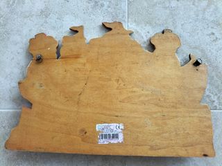 Perchero infantil de madera con ositos