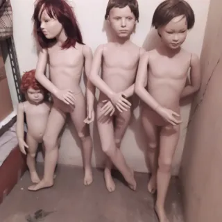 6  Manichini Bimbi Realistici Rosa