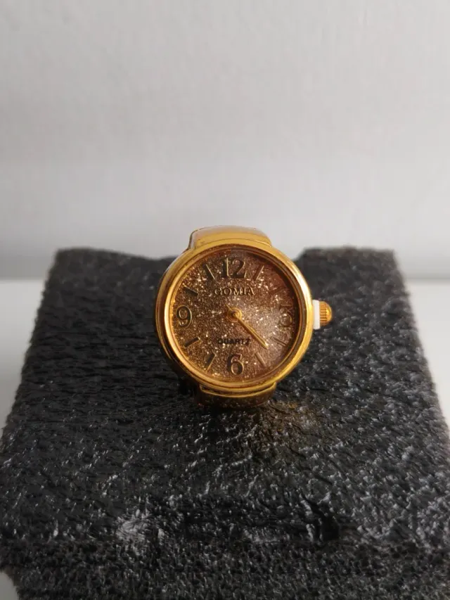 Anillo Reloj Dorado