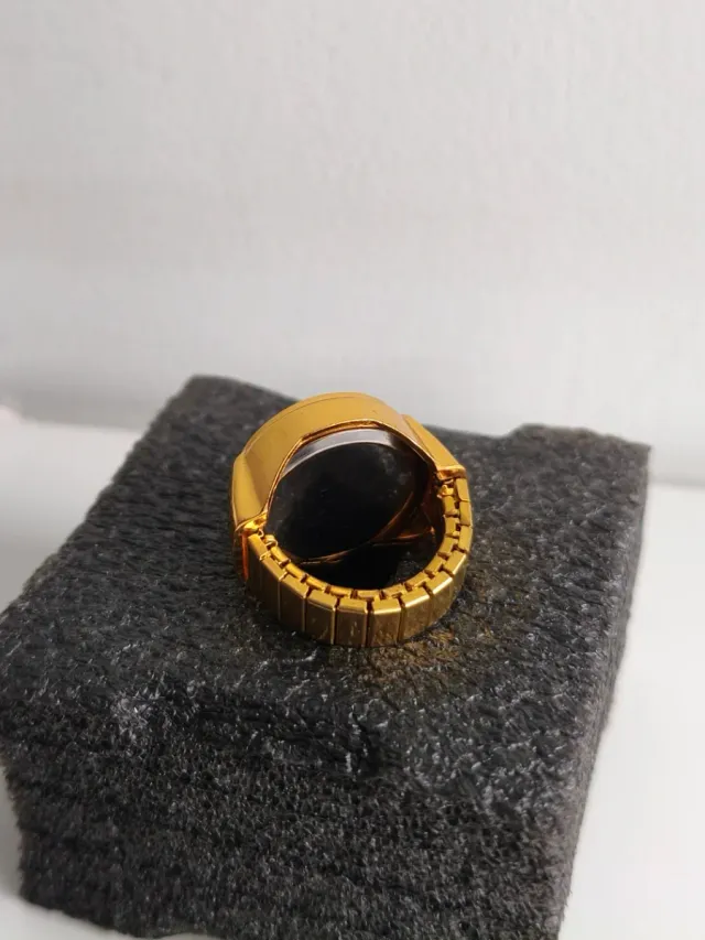 Anillo Reloj Dorado