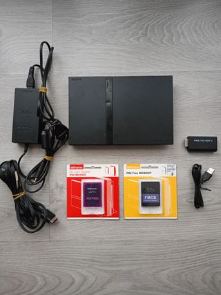 Consola PS2 Slim Negra + Accesorios