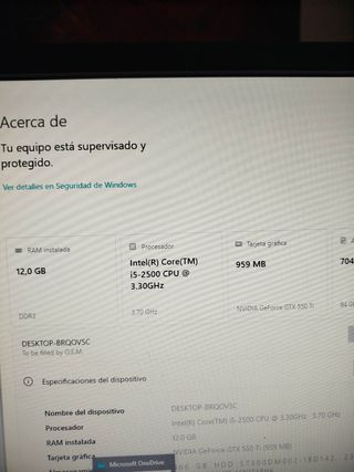 PC completo Asus i5 12gb