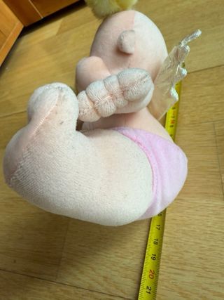 Peluche bebé angelito 16 cm con chupete