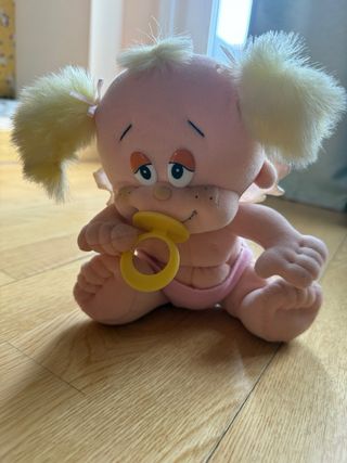 Peluche bebé angelito 16 cm con chupete