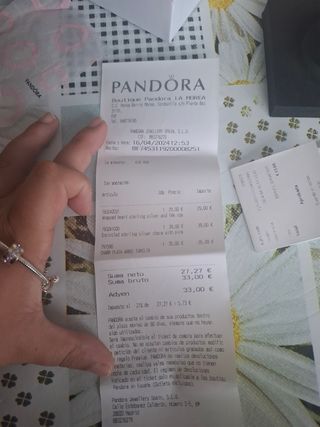 Pulsera Pandora Original Plata y Rosa