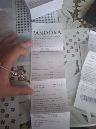 Pulsera Pandora Original Plata y Rosa