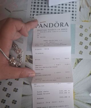 Pulsera Pandora Original Plata y Rosa