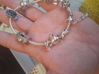 Pulsera Pandora Original Plata y Rosa