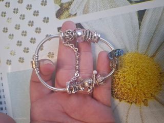 Pulsera Pandora Original Plata y Rosa