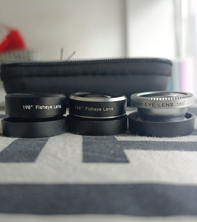 Lentes para móvil: ojo de pez y más