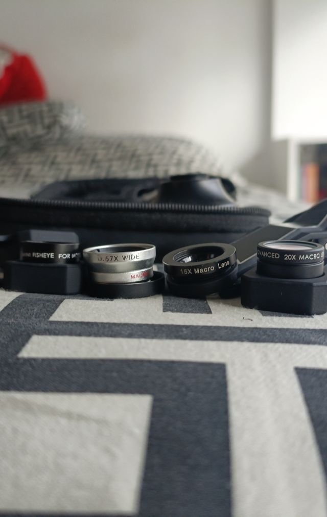 Lentes para móvil: ojo de pez y más