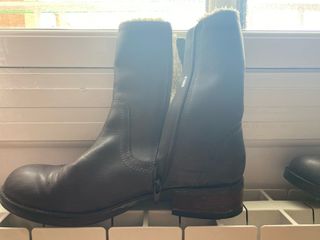 Botines de piel marrones talla 41 forrados 