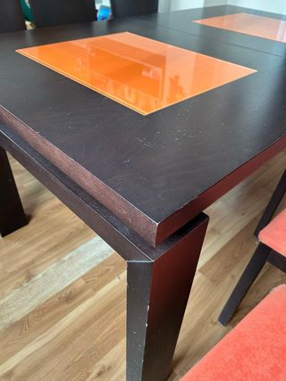 súper mesa  comedor y 6 sillas 