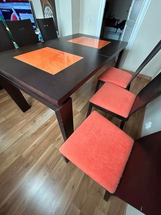 súper mesa  comedor y 6 sillas 