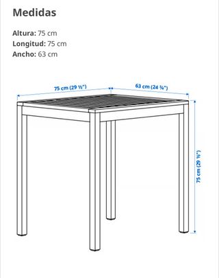 Mesa jardin - Nammaro IKEA