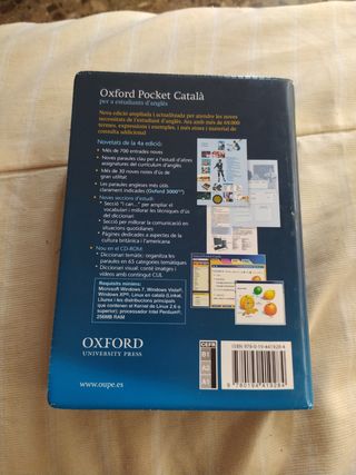 Diccionari Oxford Pocket Català per a estudiants d'angles. català-anglès/anglès-català