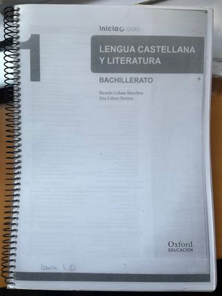 Lengua castellana y literatura 1 bachillerato