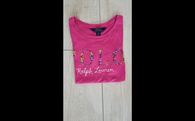 T-shirt bambina Ralph Lauren rosa