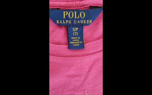 T-shirt bambina Ralph Lauren rosa