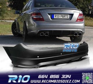 PARAGOLPES TRASERO MERCEDES CLASE C W204 07-11 LOOK AMG