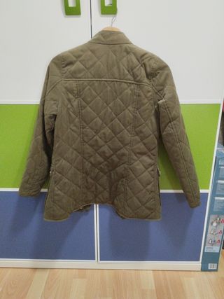 Chaqueta acolchada mujer verde oliva