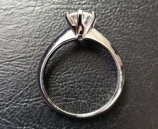 Anello Argento 925 con Diamante Moissanite 0,5 Ct