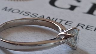 Anello Argento 925 con Diamante Moissanite 0,5 Ct