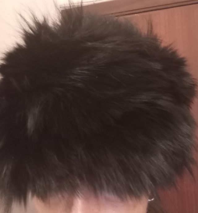 Colbacco volpe nero anni '90