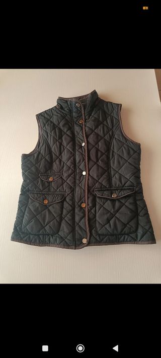 Chaleco acolchado mujer marrón
