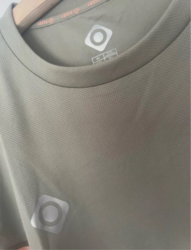 Camiseta técnica Izas Verde y Naranja Talla XXL