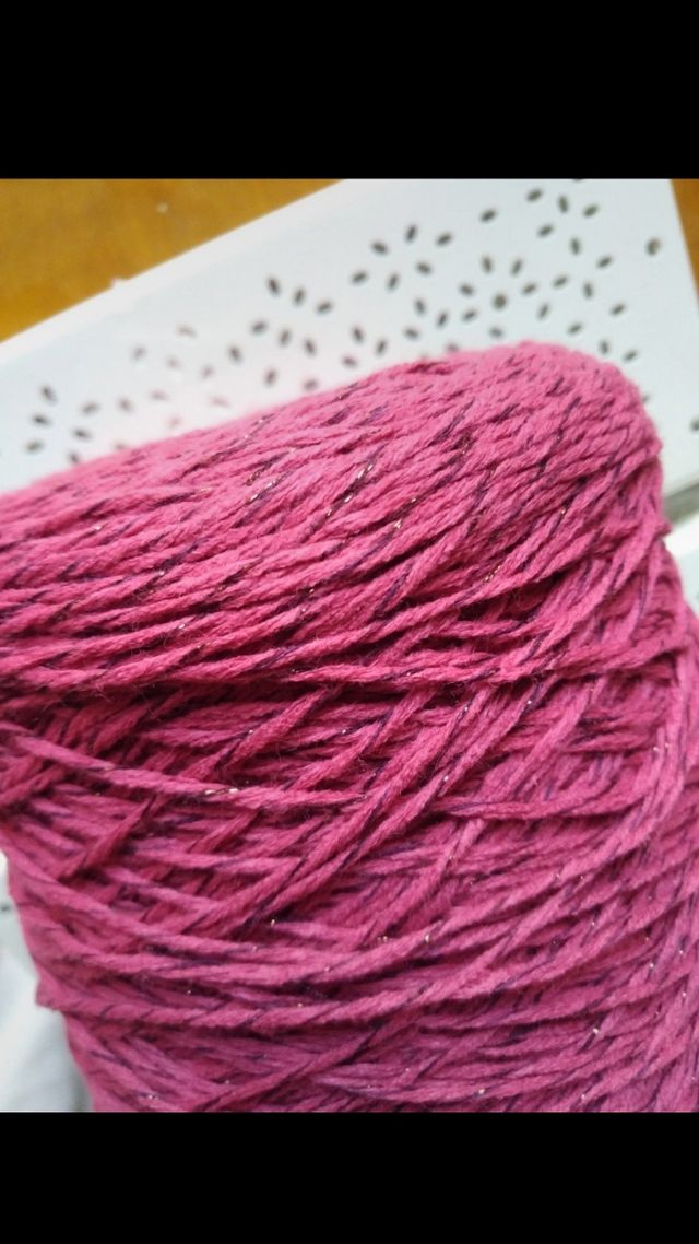 Cordino rosa intenso con lurex