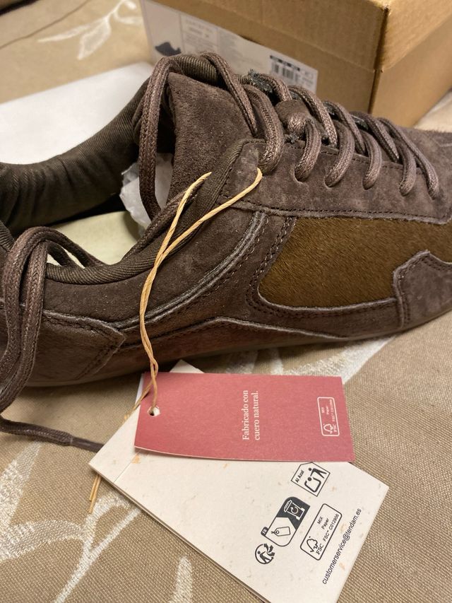 Zapatillas de piel marrones SLOWLOVE