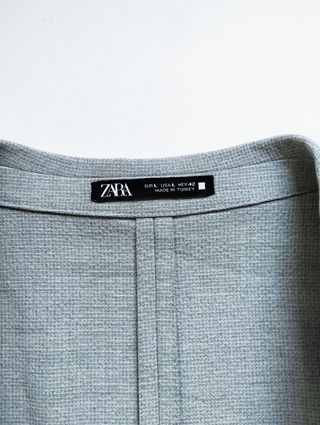 Blazer Zara Gris Hombre