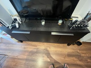 Mueble Salón Negro 155x40x68