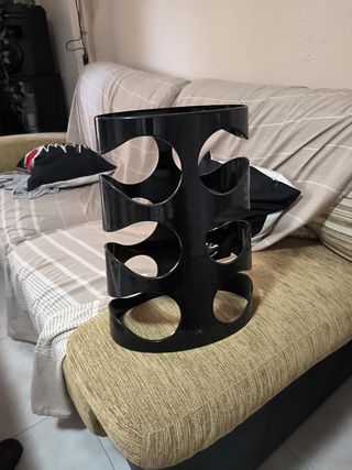 Botellero de vinos moderno vintage negro