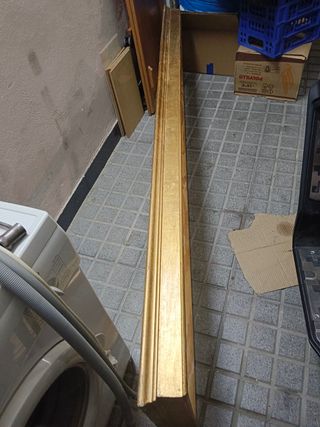 Galería de madera dorada medidas 50x210