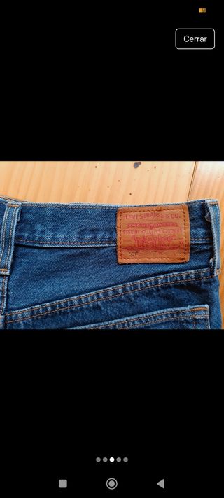 Vaqueros cortos Levi's azules mujer 