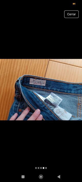 Vaqueros cortos Levi's azules mujer 