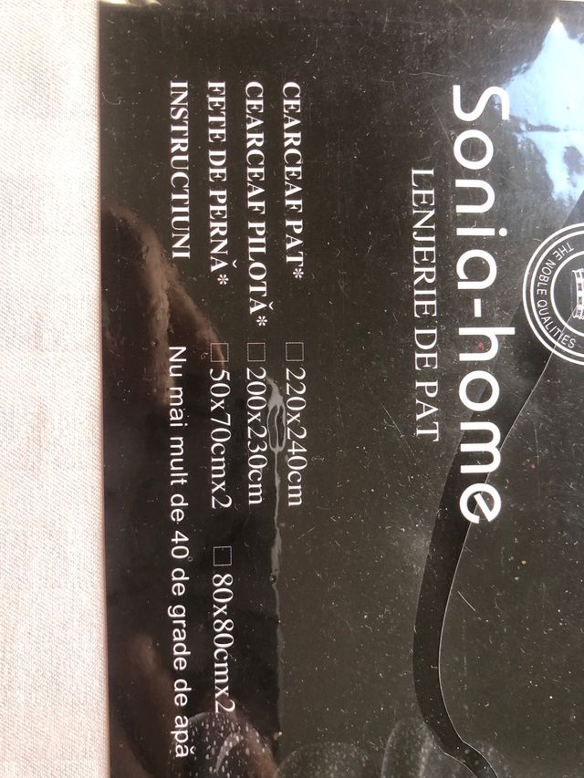 Juego de sábanas de algodón