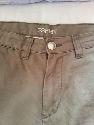 Pantalones Esprit Hombre Marrón