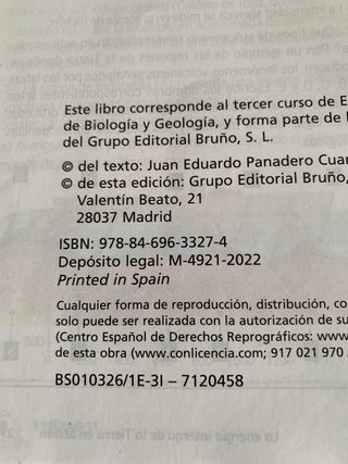 Biología y Geología 3 ESO