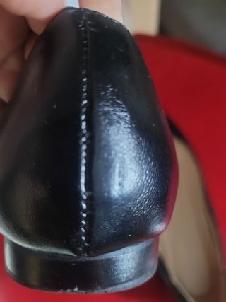 Zapatos planos negros Blanco
