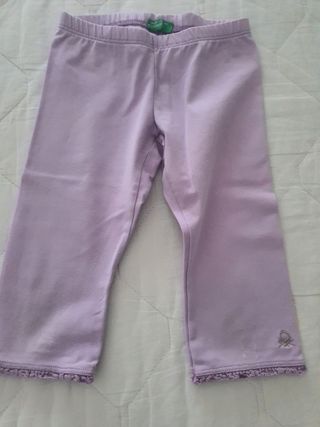 Leggings bambina lilla Benetton