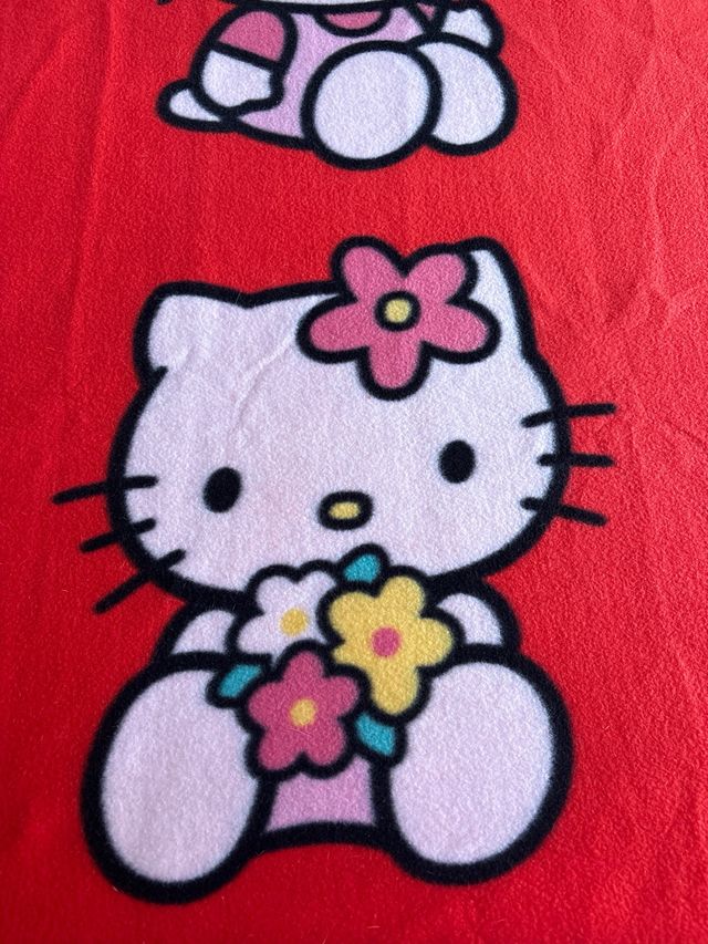 Manta Hello Kitty Roja Perfecto Estado