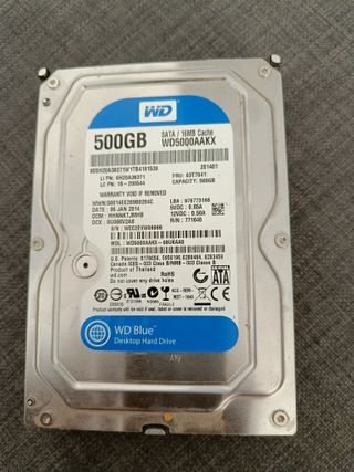Disco Duro WD 500GB SATA