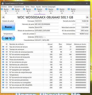 Disco Duro WD 500GB SATA