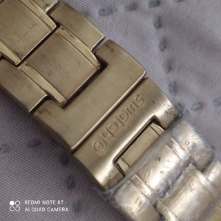 Correa Swatch Metálica Dorada Original