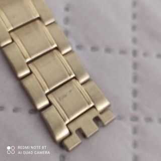 Correa Swatch Metálica Dorada Original