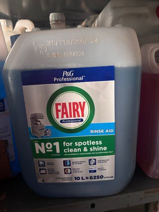 3 botellas Fairy Professional Rinse Aid 10L