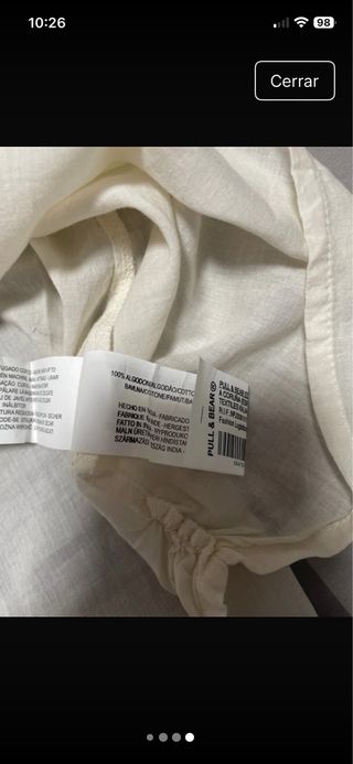 Camisa Pull&Bear blanca sin estrenar